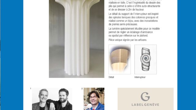 Une lampe Label Genève au Bal du Printemps